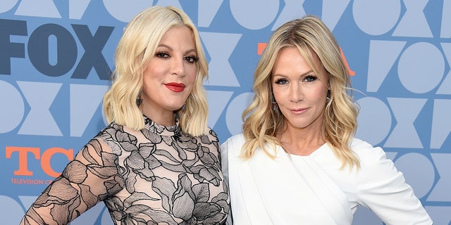 Jennie Garth and Tori Spelling at FOX Summer TCA