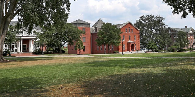 Tufts University campus grounds in Medford, MA are pictured on Aug. 11, 2020. 