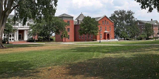 Tufts University campus grounds in Medford, MA are pictured on Aug. 11, 2020. 