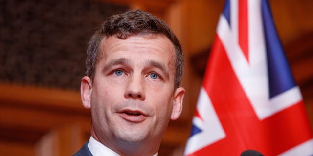 Consumers and Taxpayers Association Party leader David Seymour speaks during a news conference in the Legislative Council House of Parliament on September 28, 2021 in Wellington, New Zealand.
