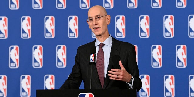 Adam Silver speaks at the Board of Governors meeting