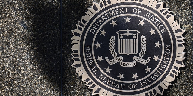 Federal Bureau of Investigation emblem is seen on the headquarters building in Washington DC, Oct. 20, 2022. 