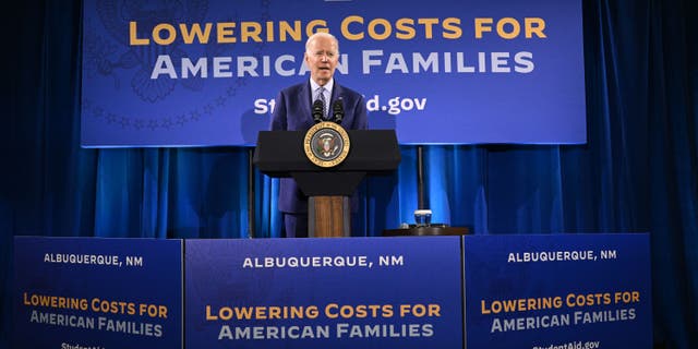 Biden addresses student debt relief in November.