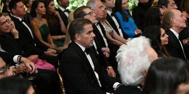 Hunter Biden attends a reception for the Kennedy Center Honorees in the East Room of the White House on Dec. 4, 2022.