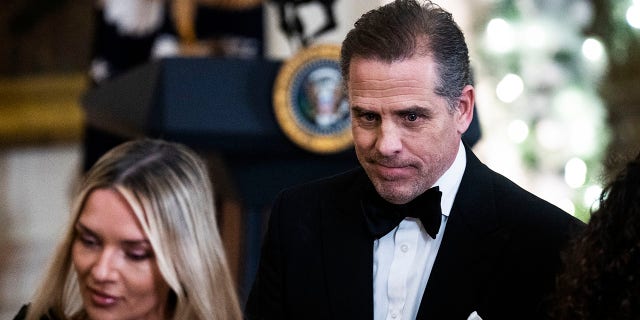 Hunter Biden and his wife Melissa Cohen attend the Kennedy Center honorees reception in the East Room of the White House on Sunday, Dec. 4, 2022.