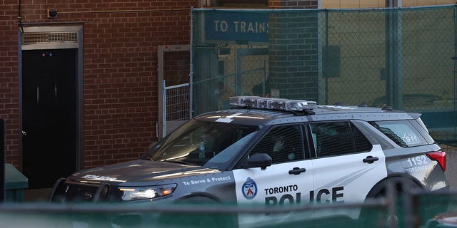 This file image shows Toronto Police investigate a double stabbing at the High Park Subway station of two women, one fatally on the platform on Dec. 8, 2022. 
