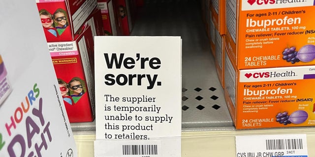 A surge in flu and respiratory illnesses are creating medication shortages, including this South Florida pharmacy with no children's Tylenol in stock on Friday, Dec. 9, 2022. 