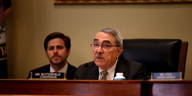 Chairman GK Butterfield, DN.C., speaks during a hearing with the House Administration subcommittee on Elections in Washington, DC, on June 24, 2021.