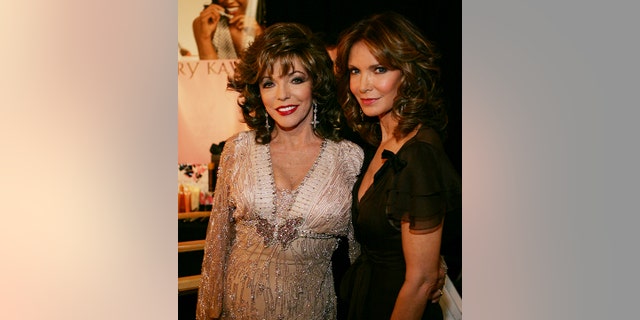 Joan Collins and Jaclyn Smith were pictured together at the 58th Annual Primetime Emmy Awards in 2006.