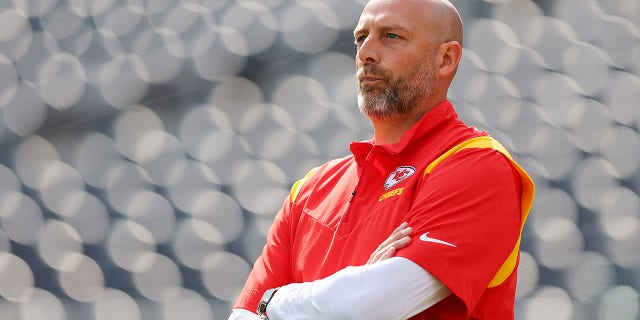 Matt Nagy before the preseason game against the Bears at Soldier Field on Aug. 13, 2022, in Chicago.