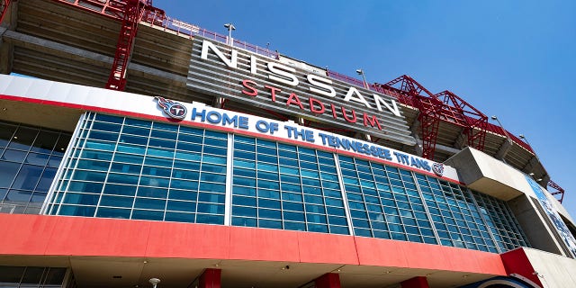 Exterior view of Nissan Stadium before a preseason game between the Tennessee Titans and the Arizona Cardinals at Nissan Stadium on August 27, 2022 in Nashville, Tennessee.