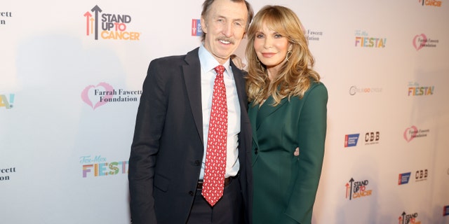 Jaclyn Smith and her husband of 25-years Dr. Brad Allen attended the Farrah Fawcett Foundation Tex-Mex Fiesta Benefit this past year.