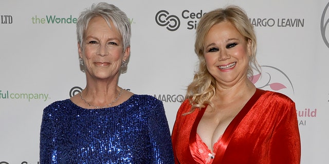 Caroline Rhea, right, was excited to be a part of Jamie Lee Curtis' big night.