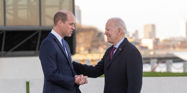 Prince William, Prince of Wales, met with President Biden at the John F. Kennedy Presidential Library and Museum Friday.
