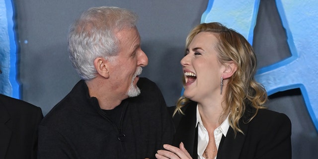 James Cameron joked that Kate Winslet isn't competitive.
