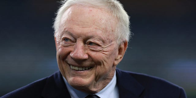Dallas Cowboys owner Jerry Jones looks on prior to a game against the Houston Texans at AT&T Stadium on December 11, 2022, in Arlington, Texas. 
