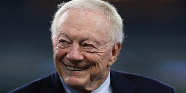 Jerry Jones prior to a game against the Texans