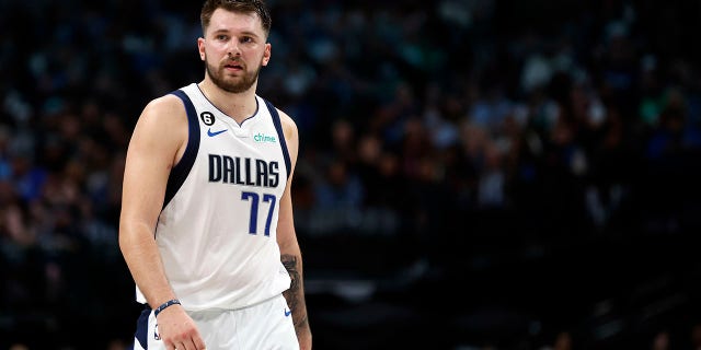 Luka Doncic plays against the Thunder