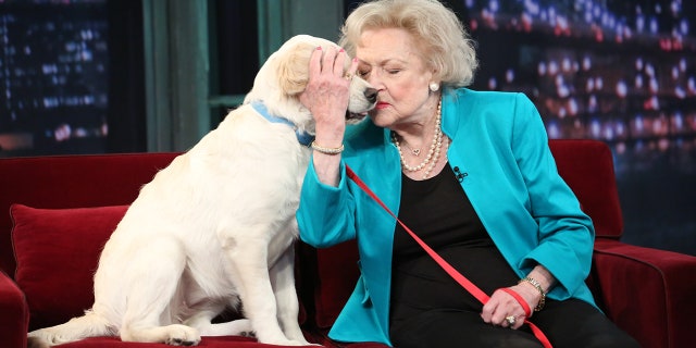 White's love of animals was well known by her fans.