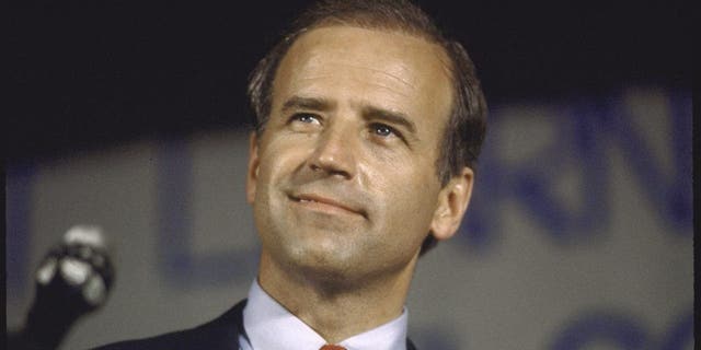 Sen. Joseph R. Biden Jr. announces his bid for the 1988 Democratic presidential nomination.