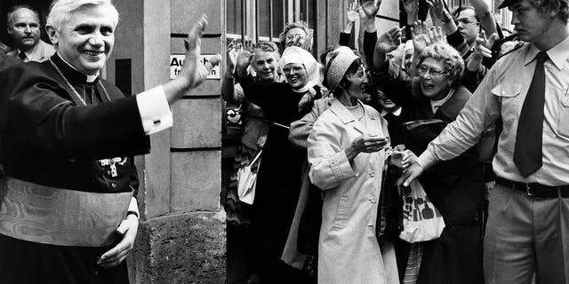 Catholic clergyman, Cardinal, Germany Ratzinger taking office as Bishop of Munich - 1977