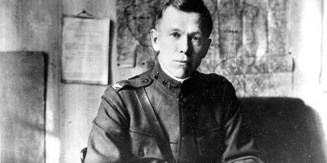 U.S. Army Colonel (and future General) George Marshall in France, 1919.