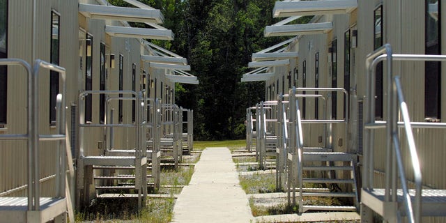 Modular barracks units used by the U.S. Army 3rd Infantry Division, May 1, 2008, in Fort Stewart, Georgia.