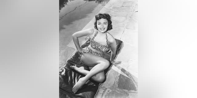 American actress Donna Reed was a sought-after pinup during WWII.