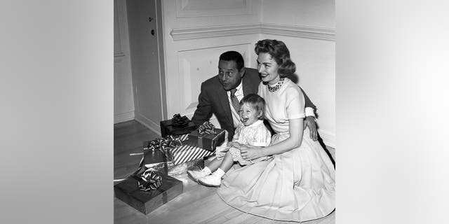 Donna Reed with her husband Tony Owen, producer of "The Donna Reed Show," and their daughter Mary Owen.