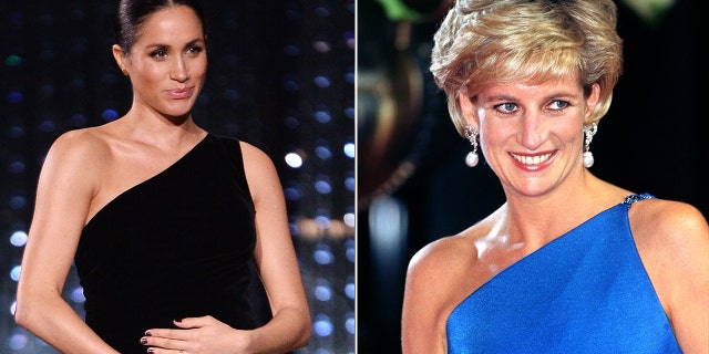 Meghan Markle is known for sporting glamorous gowns, much like Princess Diana did in the later years.
