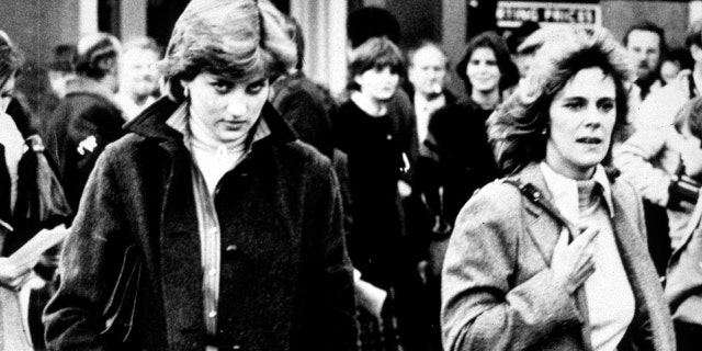 Lady Diana Spencer and Camilla Parker-Bowles at Ludlow Races where Prince Charles is competing, circa 1980. In her 1992 book with Andrew Morton, Diana detailed her unhappy marriage.