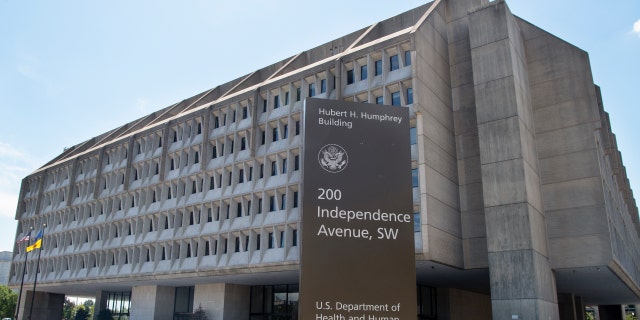 The U.S. Department of Health and Human Services building is pictured in Washington on Monday, July 13, 2020.