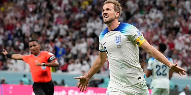 Harry Kane scores a goal