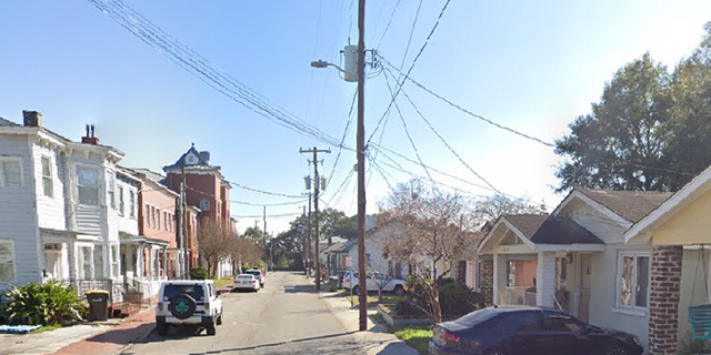 The shooting happened on this block in Savannah, Georgia, police say.