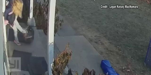 A young girl was on her porch in the early morning heading to school when a raccoon made a run for her leg, and latched on, while the girl screamed for dear life.