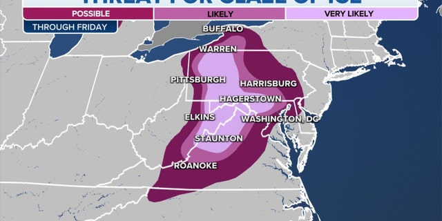 The threat of ice in the Northeast, Mid-Atlantic