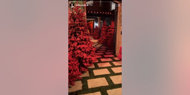 Jeff Leatham shared his work for the Kardashian Christmas Eve party.