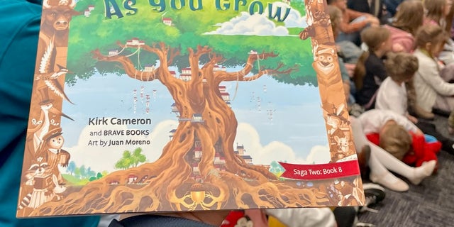 "As You Grow" by actor and writer Kirk Cameron tells the tale of an acorn that blossoms into a mighty oak tree — then dispenses wisdom to the animals that live within the shelter of its branches. It is one of many books offered to families and children by Brave Books. 