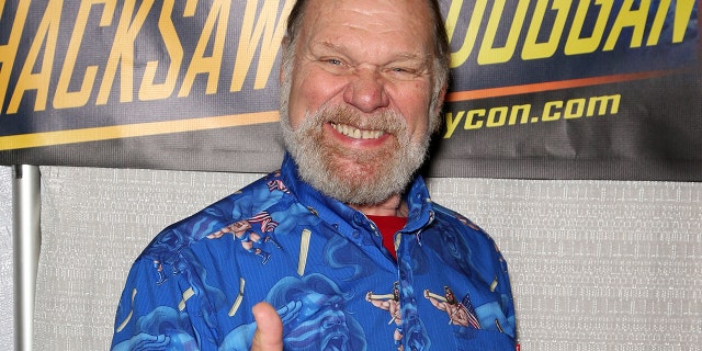 WWE Hall of Fame inductee "Hacksaw" Jim Duggan attends ToyCon 2020 at the Eastside Cannery Casino Hotel on March 14, 2020 in Las Vegas, Nevada.