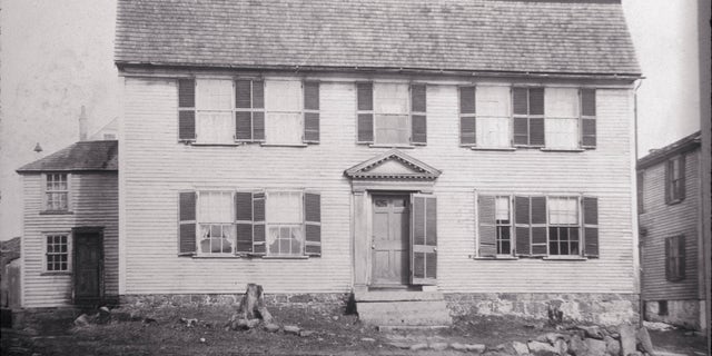 An early image of the General John Glover House in Marblehead, Massachusetts. The home of the Revolutionary War hero, since improved, was declared a National Historic Landmark in 1972. 