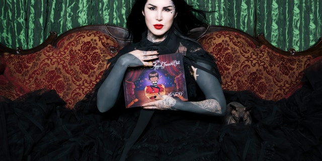 Kat Von D released "Leafar and the Magical Treasure Chest" based on her own chats with her son.