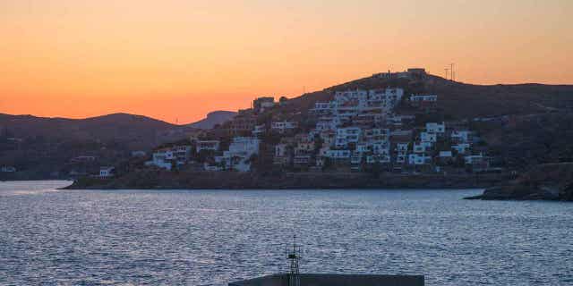 Greek Authorities arrested four Turkish nationals on suspicion of smuggling migrants. The Turkish Nationals' boat was found northeast of the island of Kea, seen here.