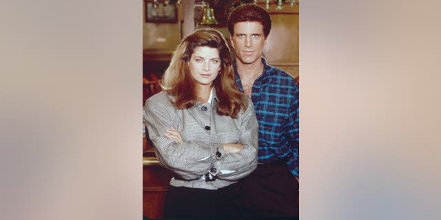 Kirstie Alley and Ted Danson pose for  a portrait in October 1983 in Los Angeles.