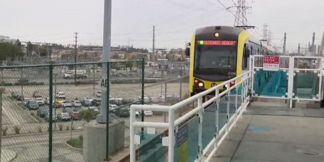 Screenshot of LA Metro train