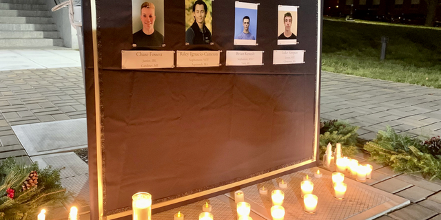 A memorial for the Maine Maritime Academy crash victims.