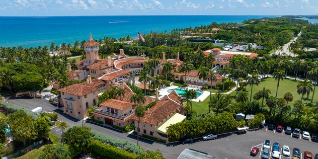 Former President Donald Trump's Mar-a-Lago club is seen in the aerial view in Palm Beach, Fla., Aug. 31, 2022.