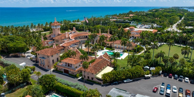 Former President Donald Trump's Mar-a-Lago club is seen in the aerial view in Palm Beach, Fla., Aug. 31, 2022.