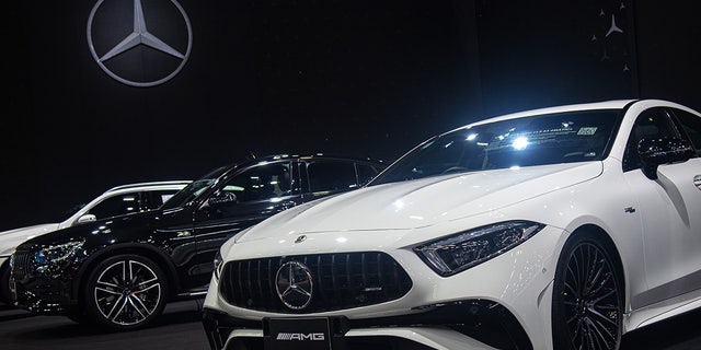 A Mercedes-Benz AMG car seen at the Mercedes-Benz stand during the 39th Thailand International Motor Expo in Nonthaburi. 