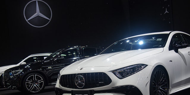 A Mercedes-Benz AMG car seen at the Mercedes-Benz stand during the 39th Thailand International Motor Expo in Nonthaburi.