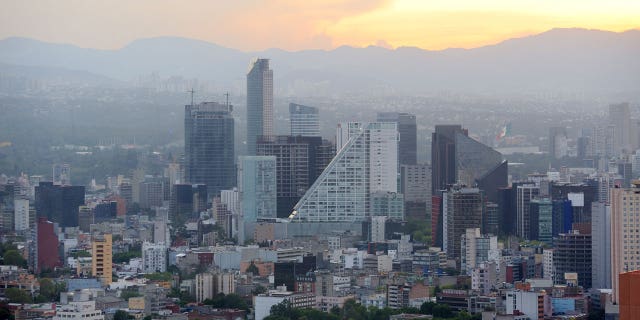 Mexico city skyline